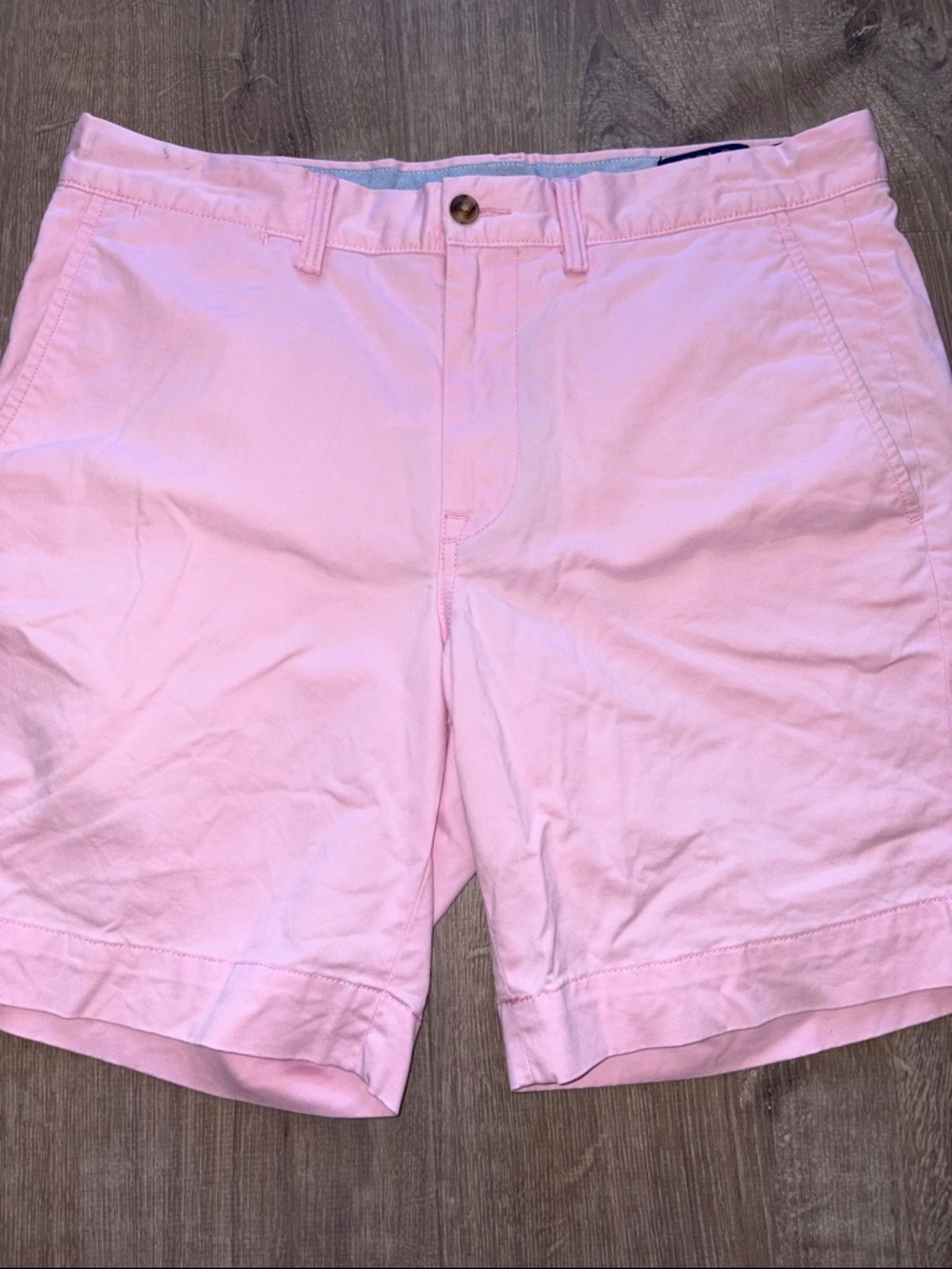 Polo by Ralph Lauren Light Pink Flat Front Cotton Shorts